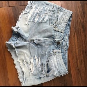 American Eagle Denim High Waisted Shorts